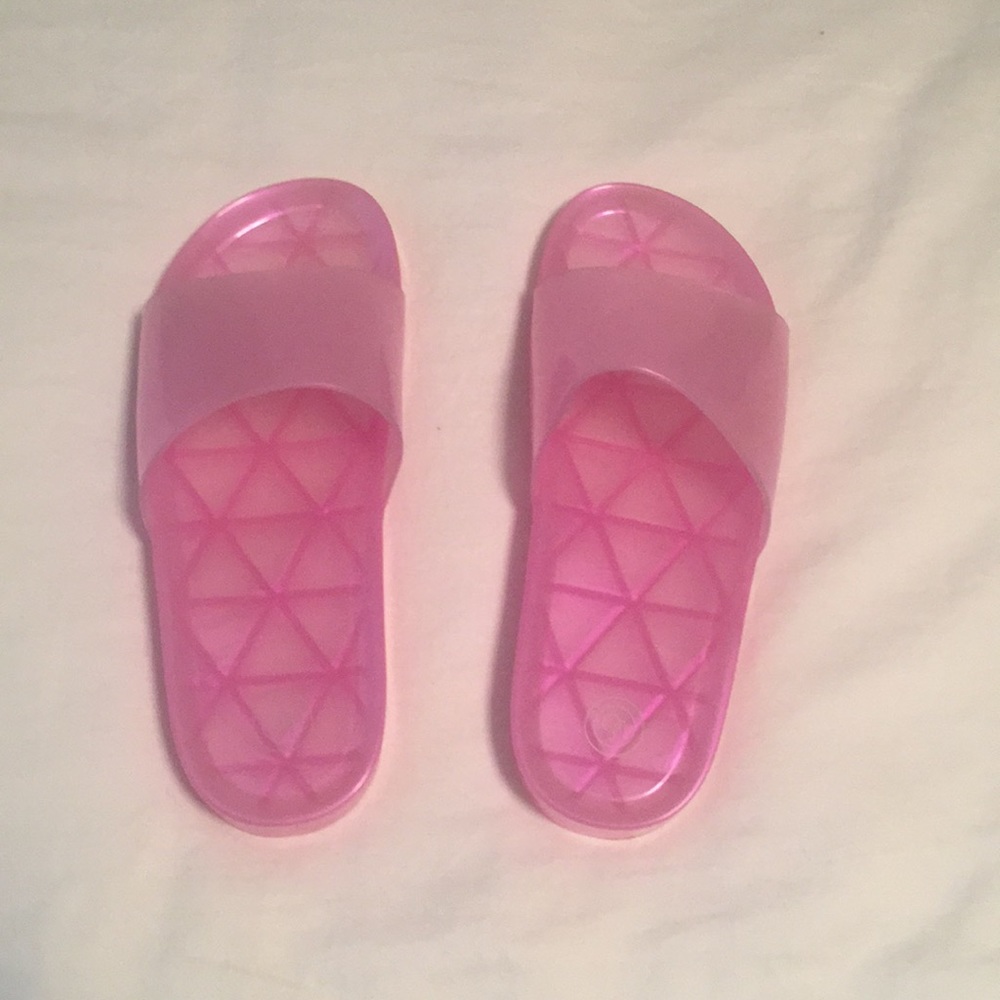Urban Outfitters pink slides